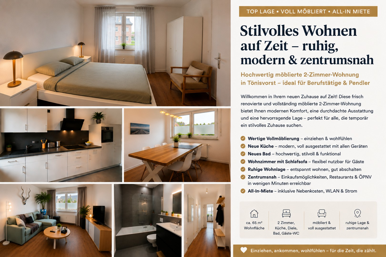 Collage Wohnen auf Zeit