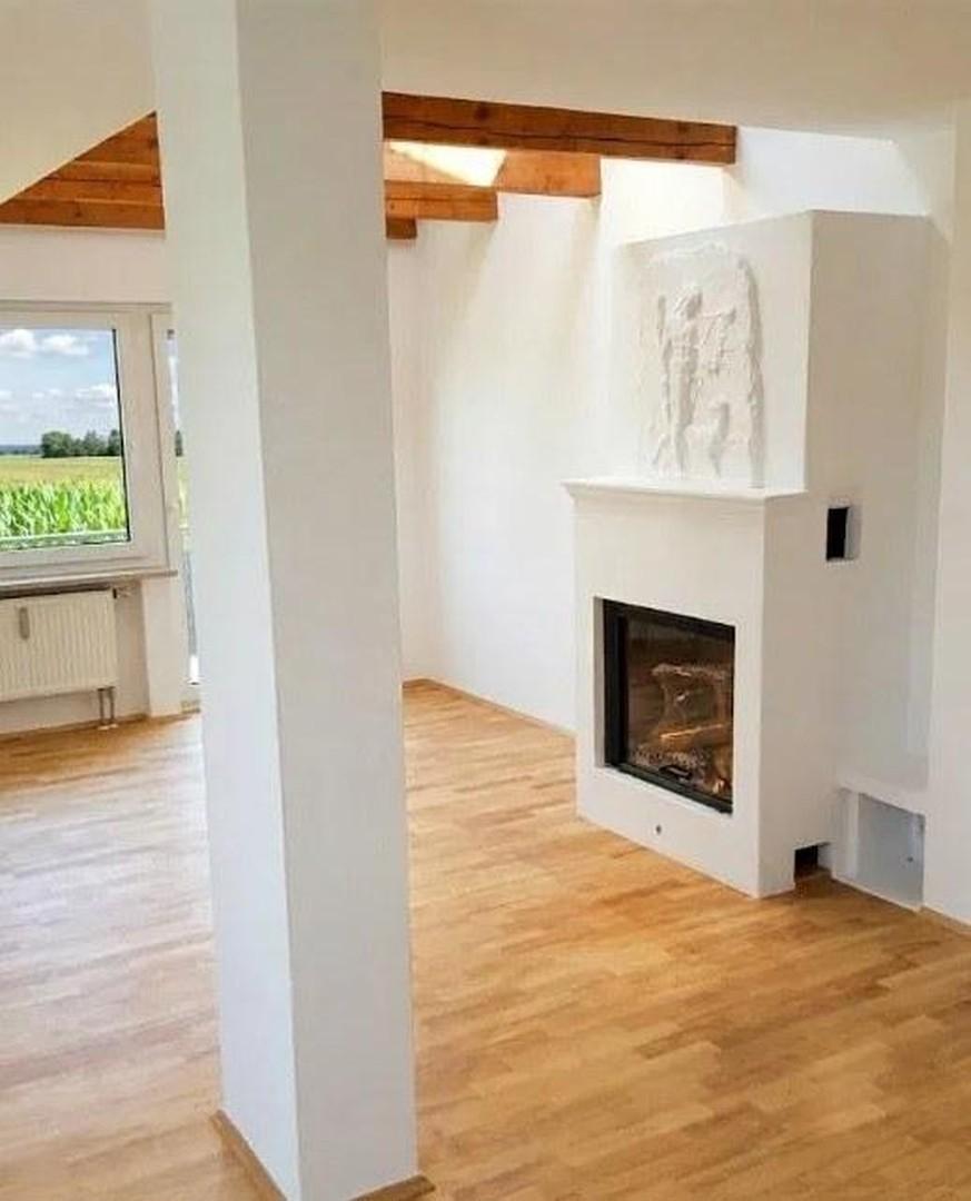Wohnzimmer mit Kaminofen