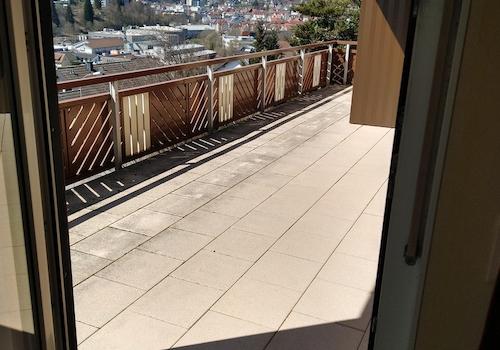 Blick vom Balkon