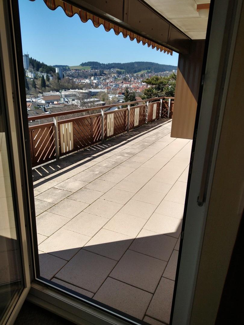 Blick vom Balkon