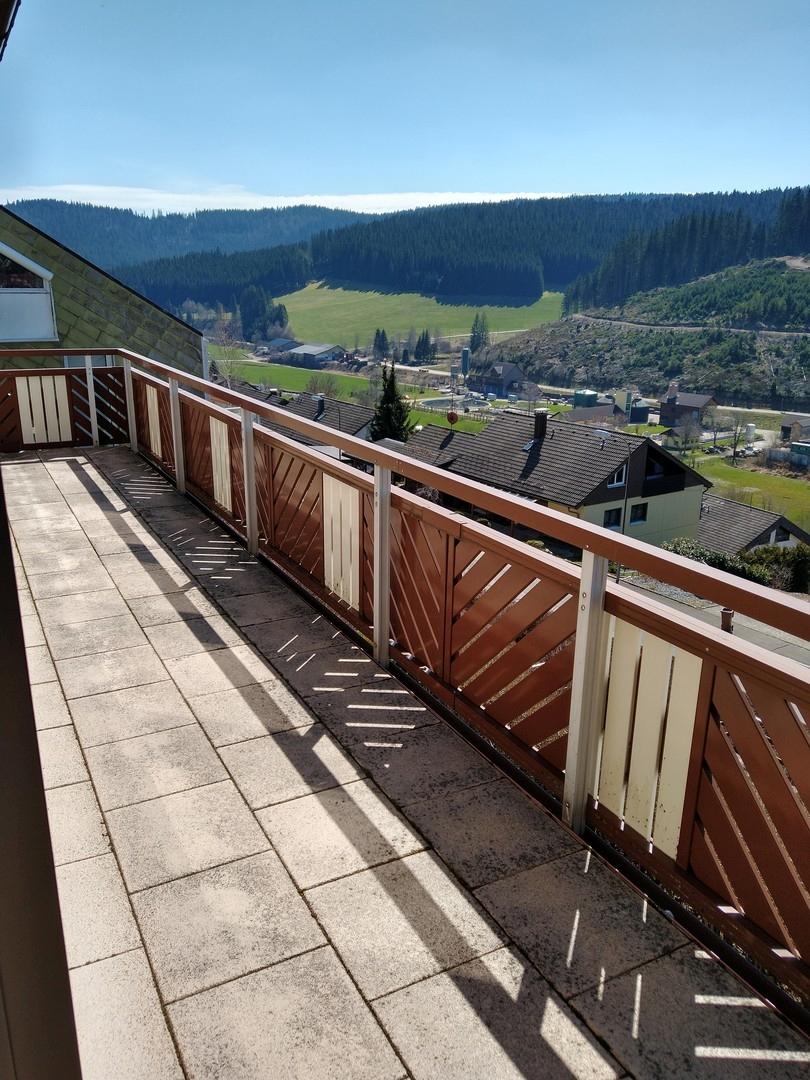 Blick vom Balkon