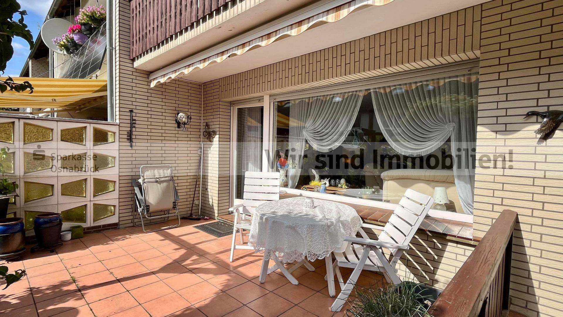 Blick auf die Terrasse