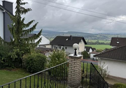 Blick vom Haus