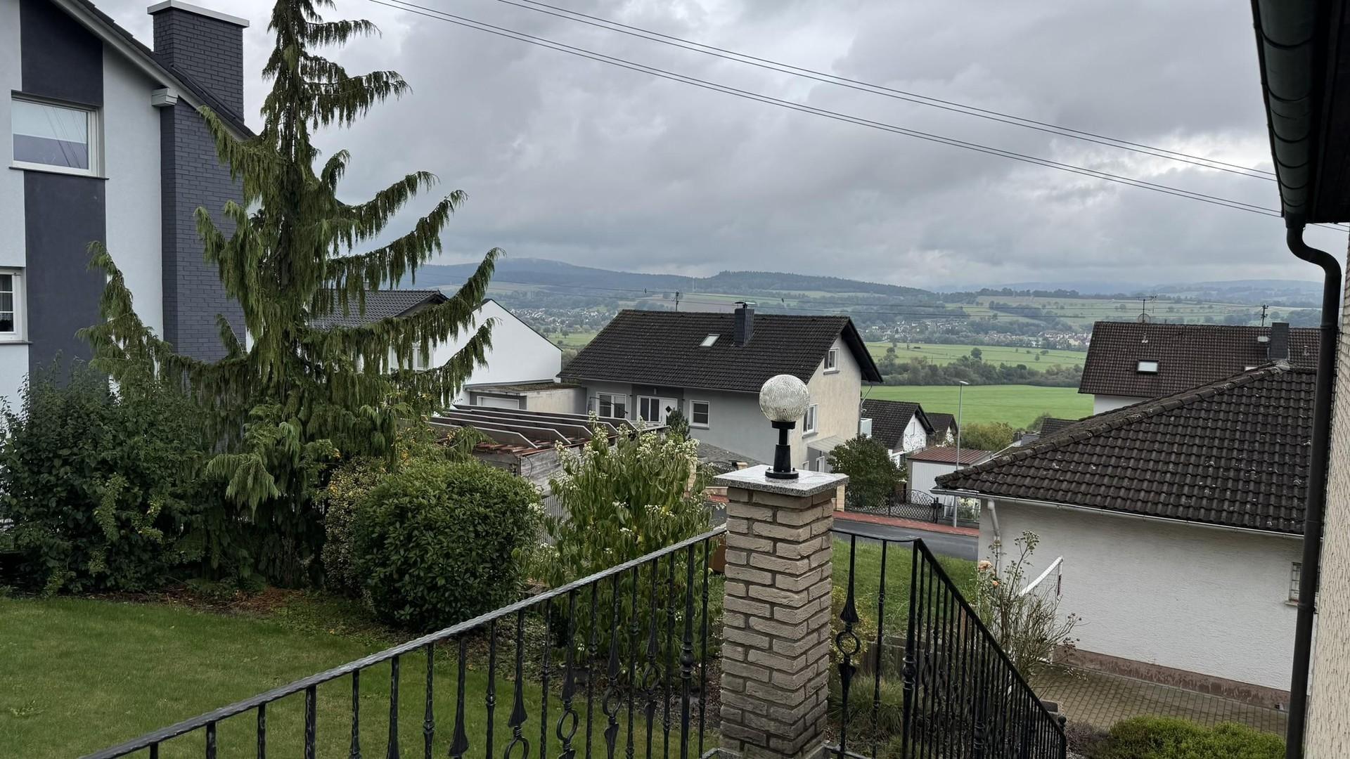 Blick vom Haus