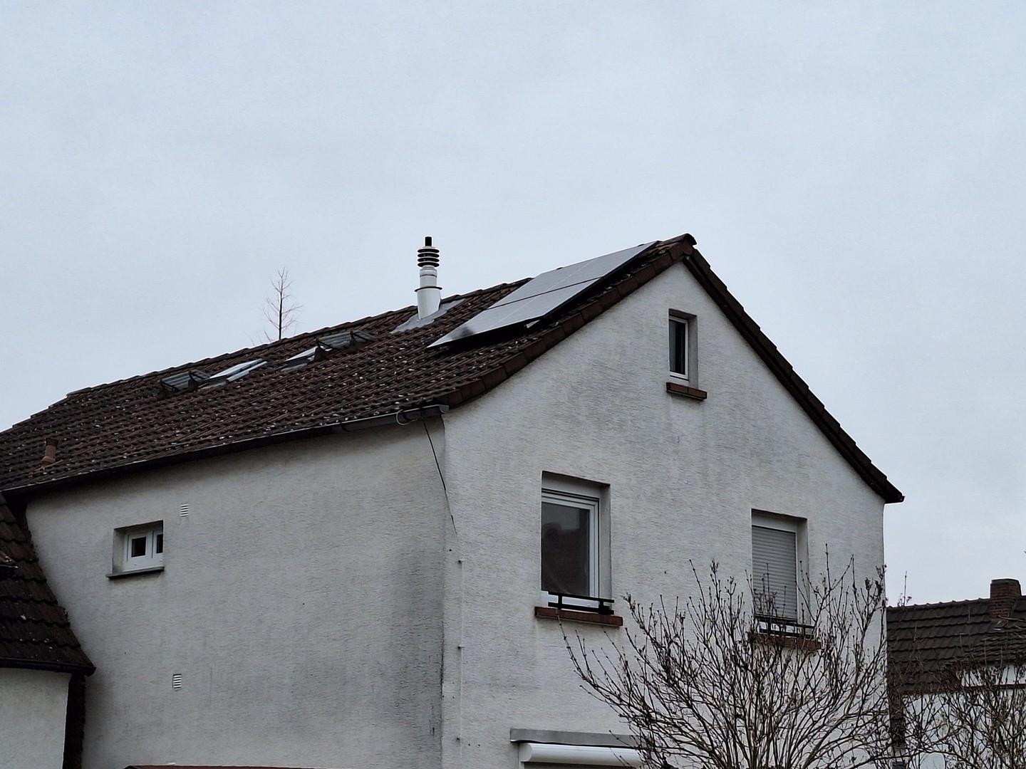 neuer Kamin, Photovoltaikanl