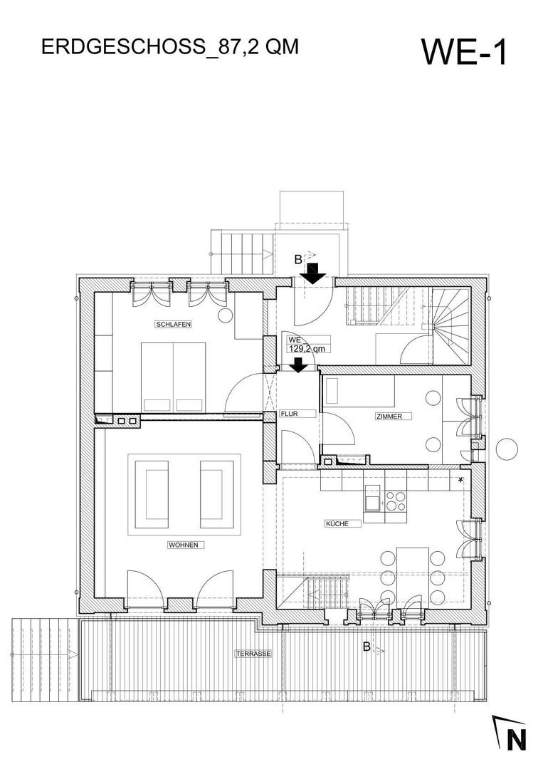 Grundriss EG/Hochparterre