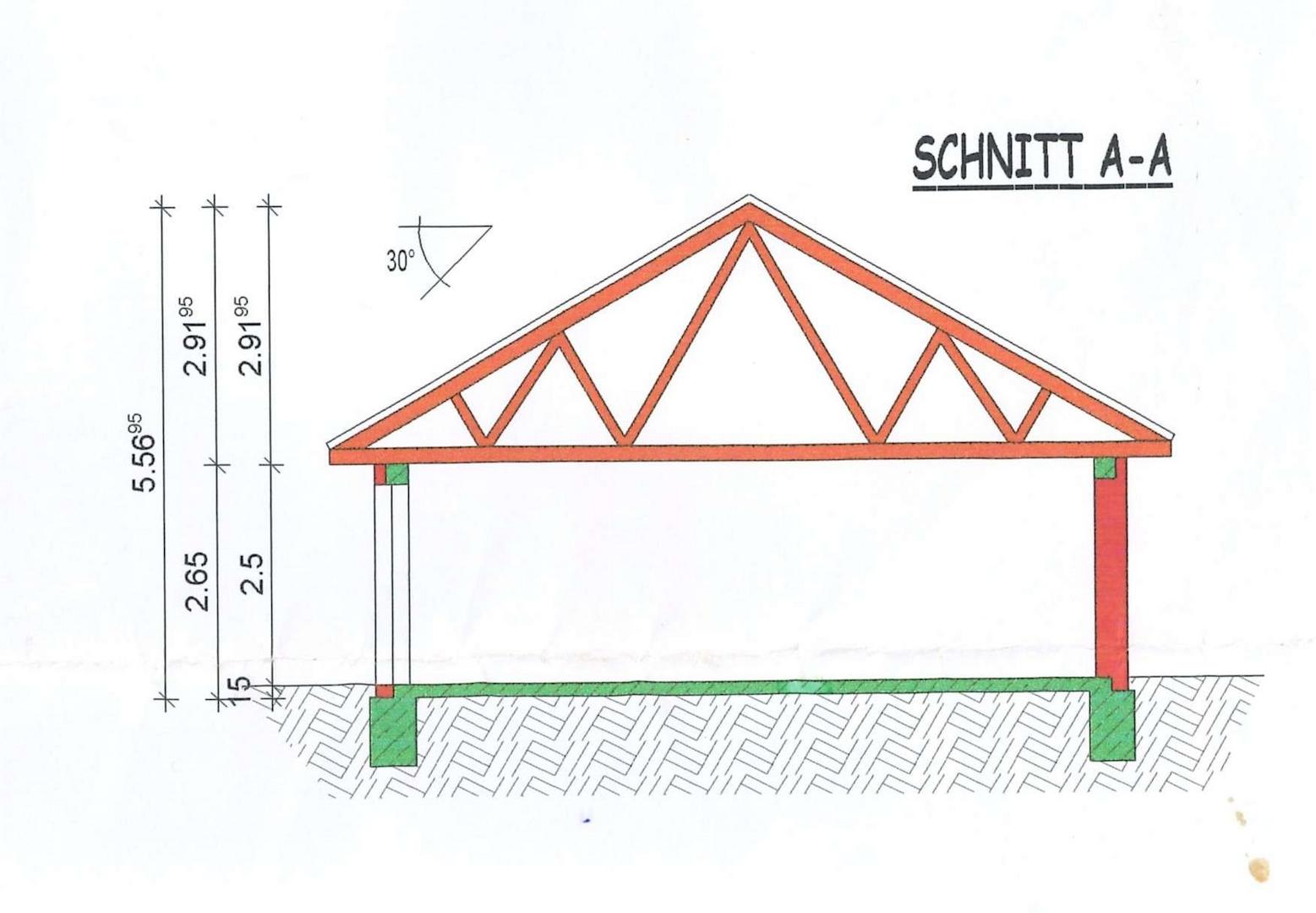 Schnitt Garage