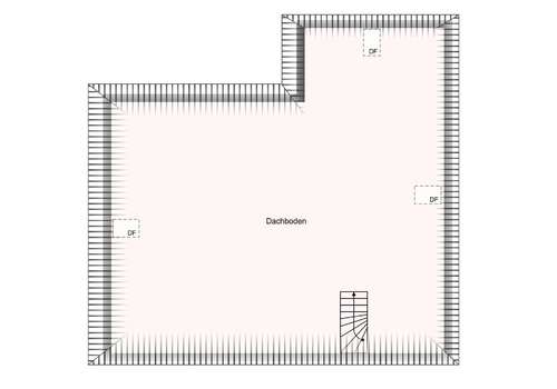 Grundriss Dachboden