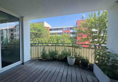 Balkon vor den Kinderzimmern