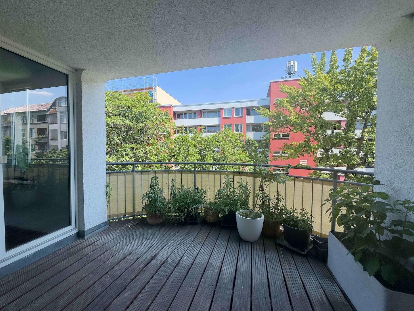 Balkon vor den Kinderzimmern