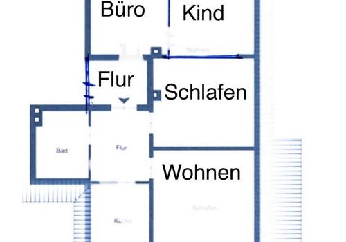 Grundriss der Wohnung