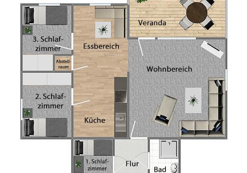 Grundriss (nicht maßstabsgetreu)