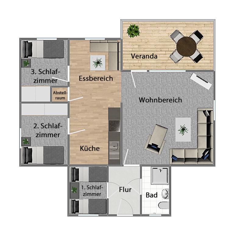 Grundriss (nicht maßstabsgetreu)