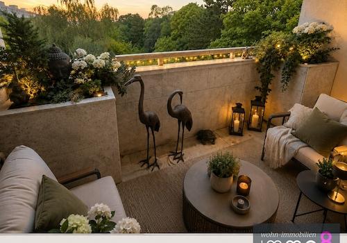 gemütlicher Balkon