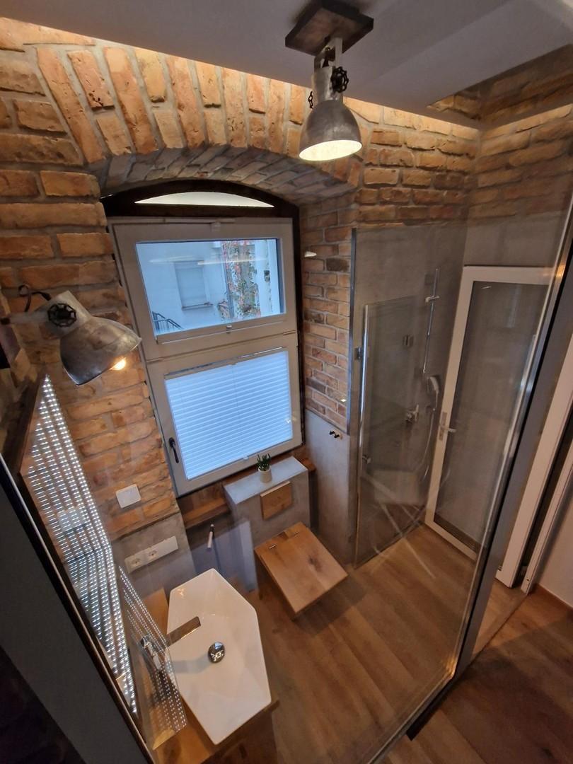 Badezimmer, Sicht von oben