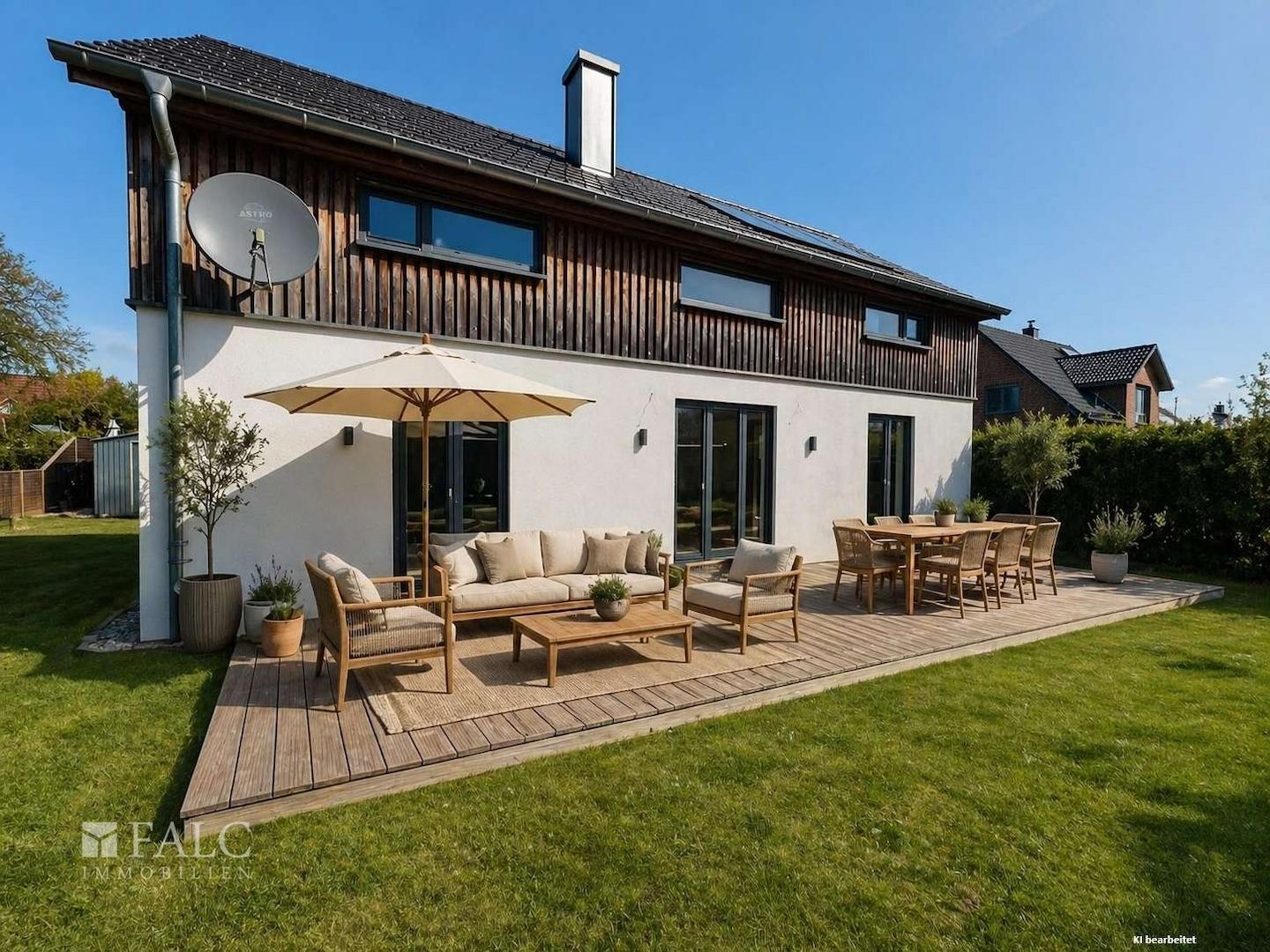 Terrasse mit Gestaltungsmöglichkeit