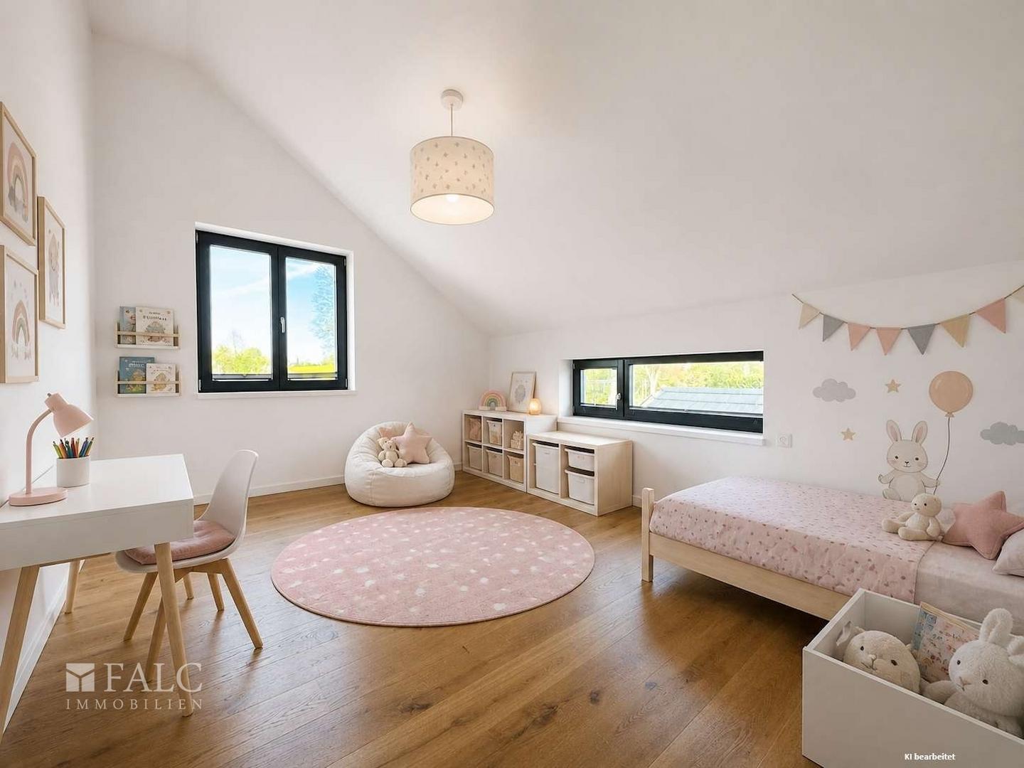 Kinderzimmer im Obergeschoss/Einrichtungsbeispiel