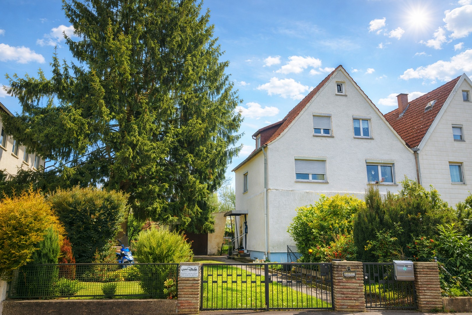 eingewachsenes Grundstück
