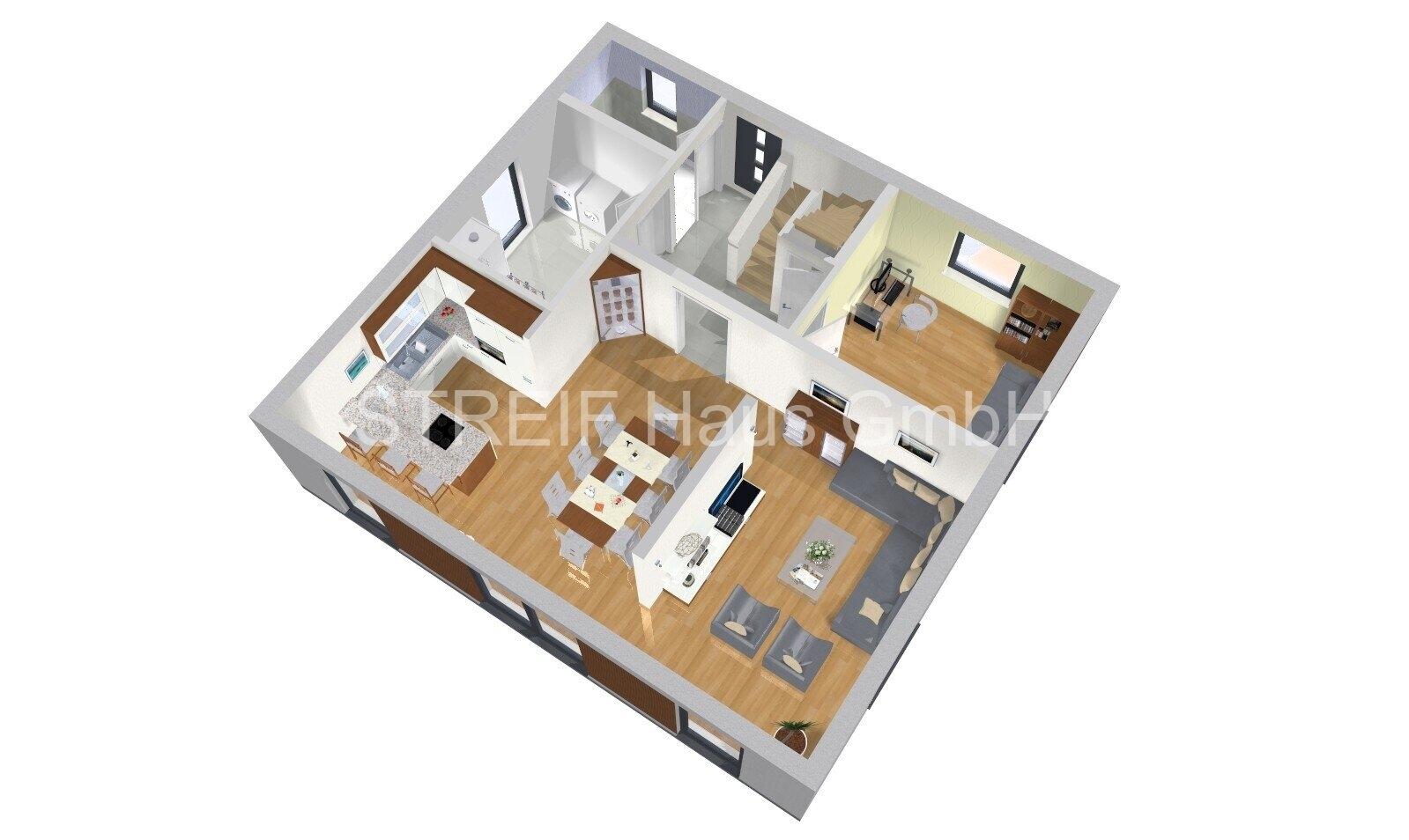 Großburgwedel FAMILY-XL brownwood 3D-EG-b
