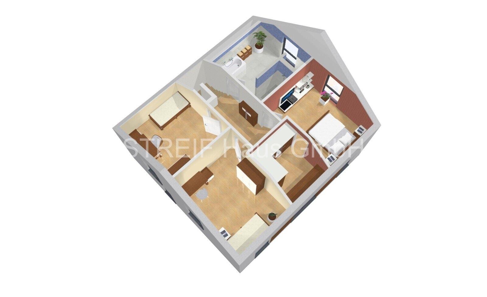 Großburgwedel FAMILY-XL brownwood 3D-DG-a