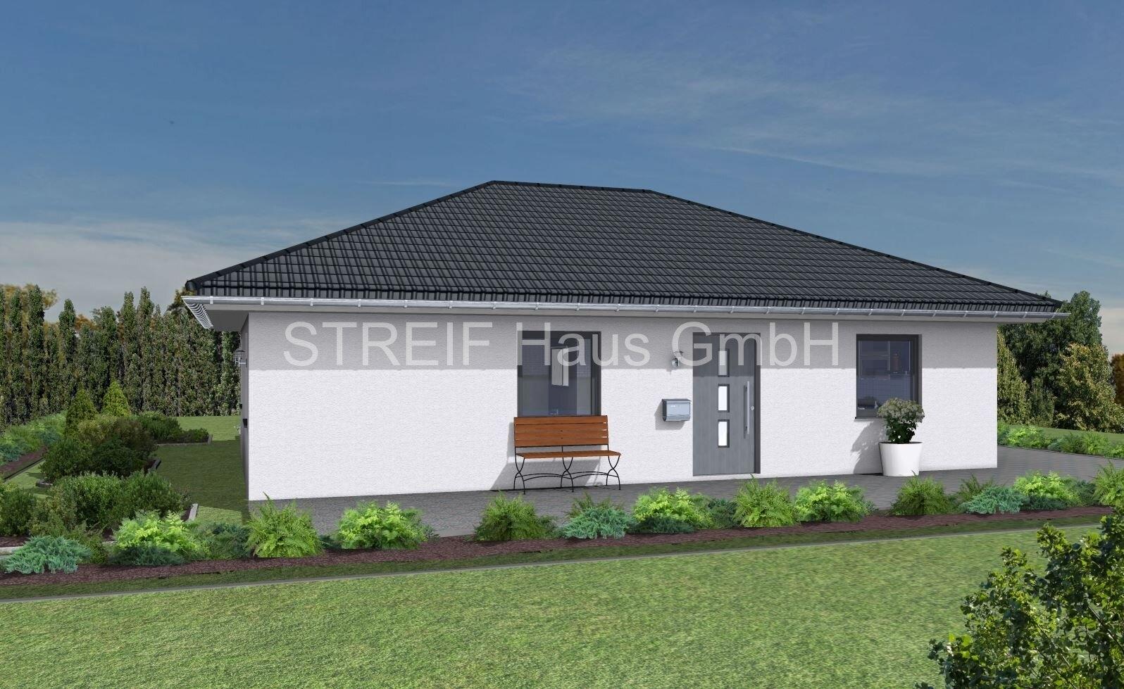 CREMLINGEN Winkel-BUNGALOW-III b 3D-Eingang