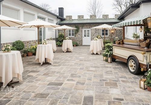 Mögliche Nutzung der Terrasse (vis.) - (KI generiert)