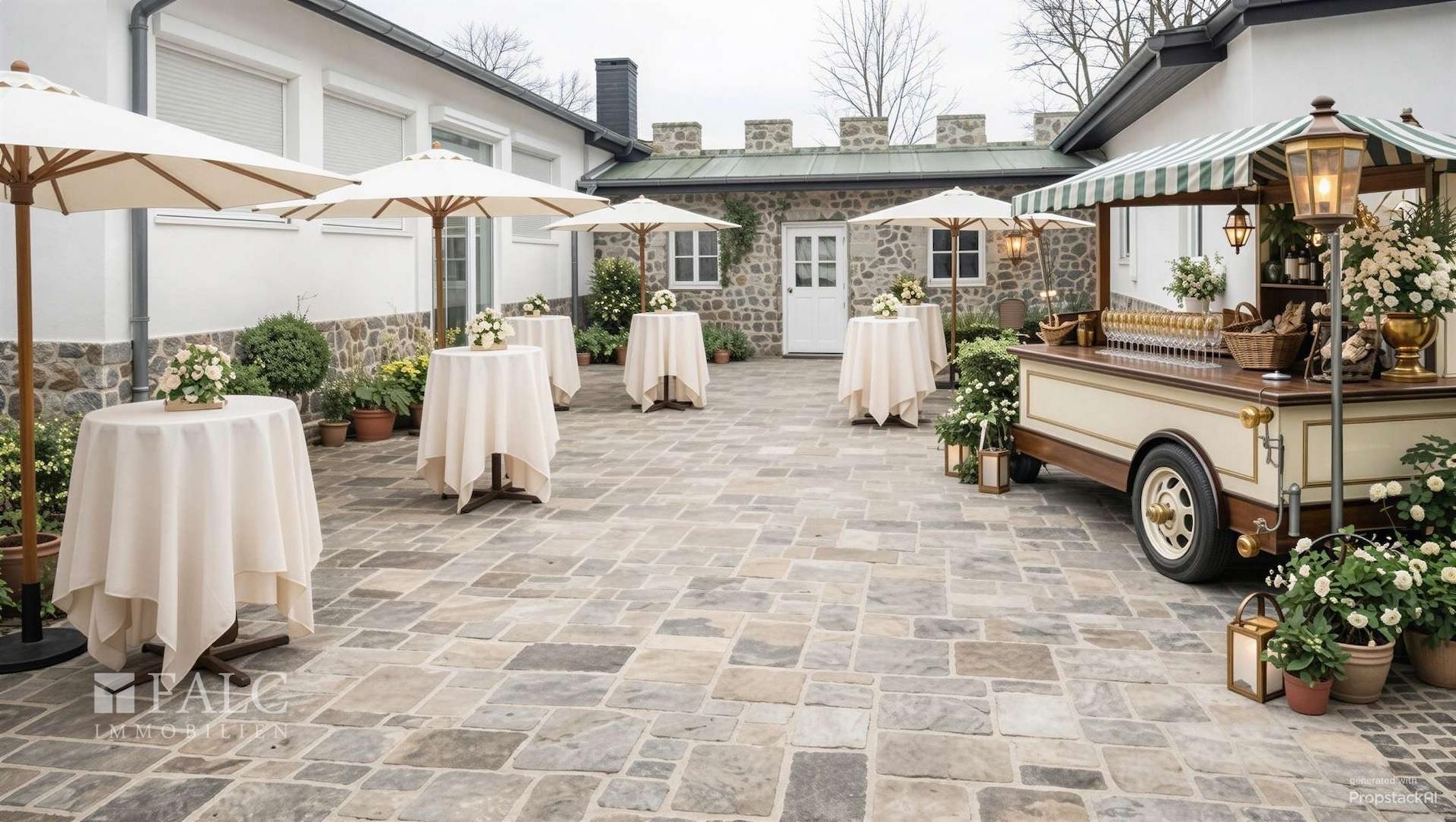 Mögliche Nutzung der Terrasse (vis.) - (KI generiert)