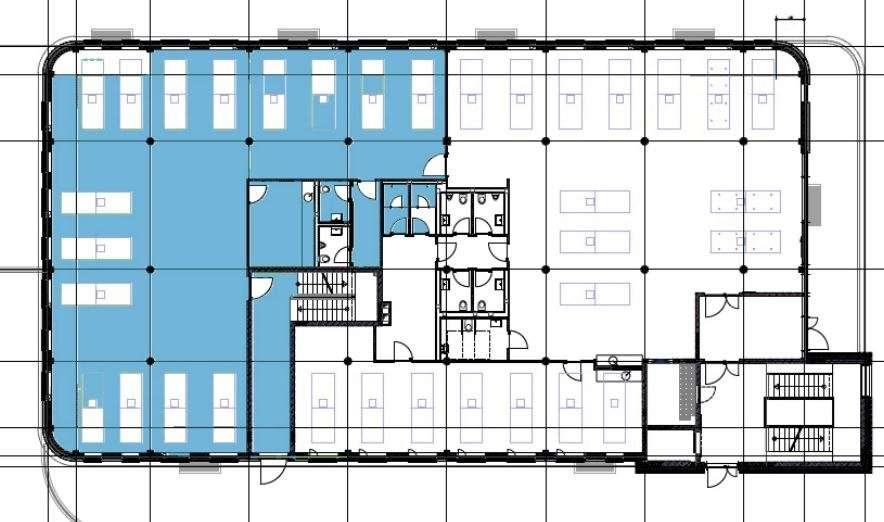 Grundriss blaue Fläche