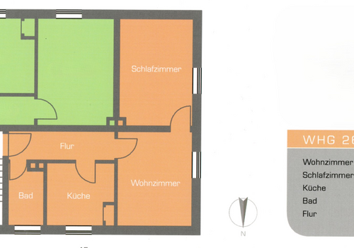 Grundriss der Wohnung