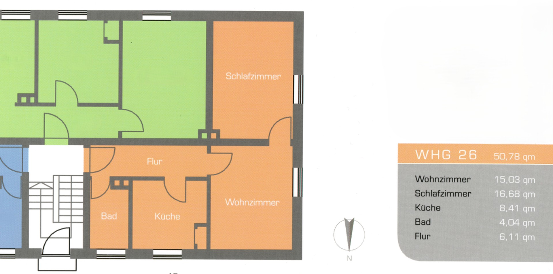 Grundriss der Wohnung
