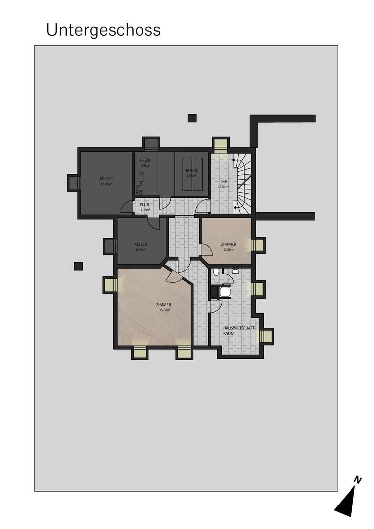 Grundriss Untergeschoss Hobby
