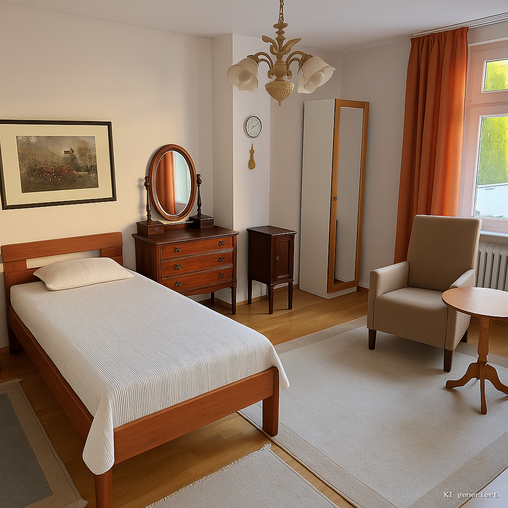 Schlafzimmer zum Garten