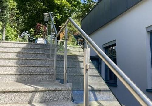 Treppenanlage zum Obergeschoss