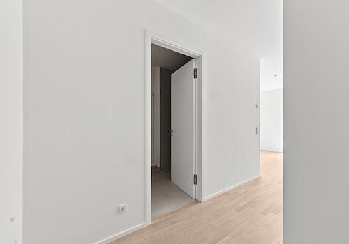 Blick ins Schlafzimmer
