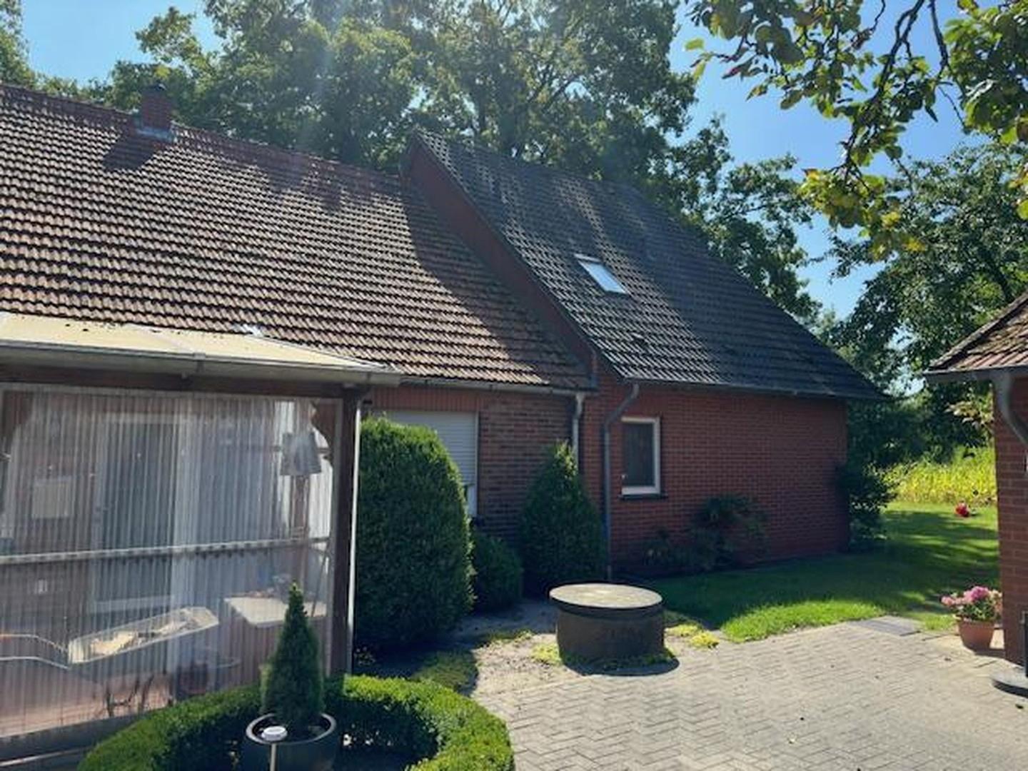 Ansicht Altbau Richtung Anbau