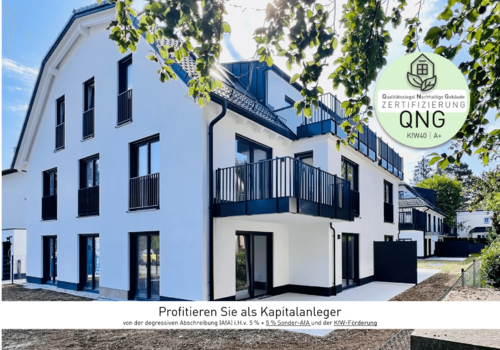 Haus A (verkauft) und Haus B (eine WHG verfügbar)