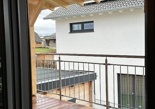 Blick auf den Balkon OG