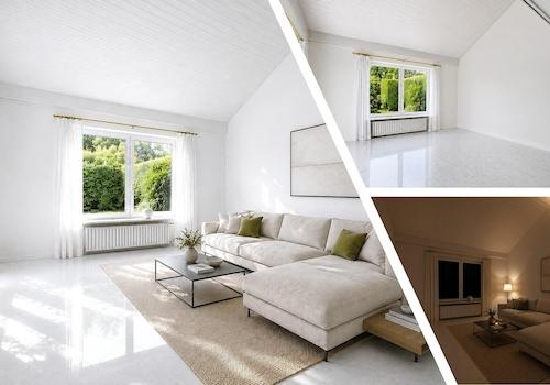 Collage Wohnzimmer-Nutzung