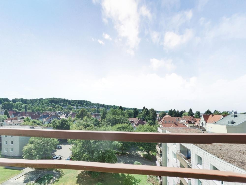 Blick vom Balkon