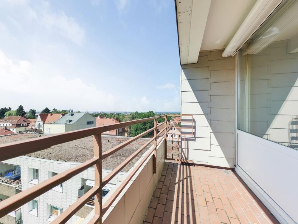 Blick vom Balkon