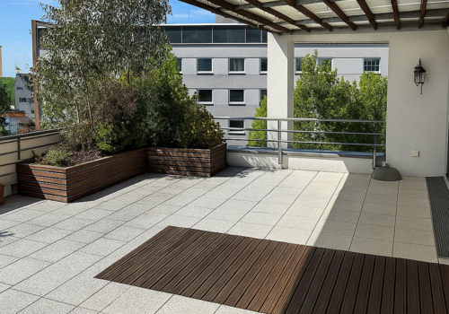 Dachterrasse mit süd-westlicher Ausrichtung
