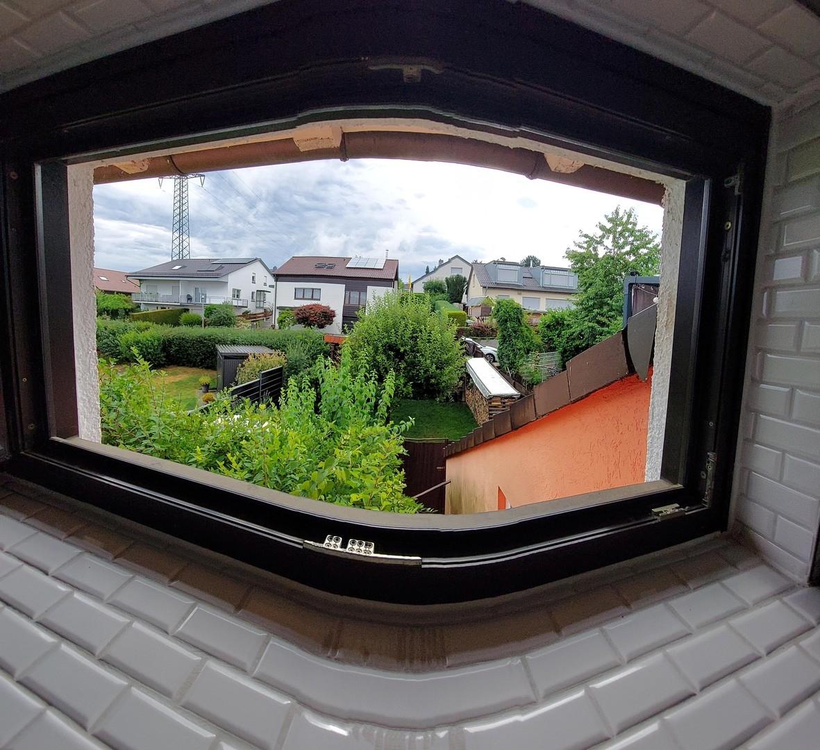 Blick vom Badezimmer