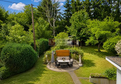 Gartenansicht von oben