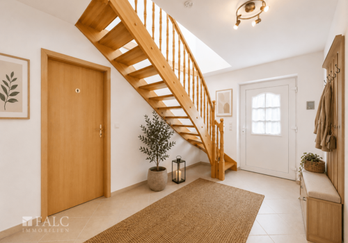 Flur mit Treppe virtualisiert