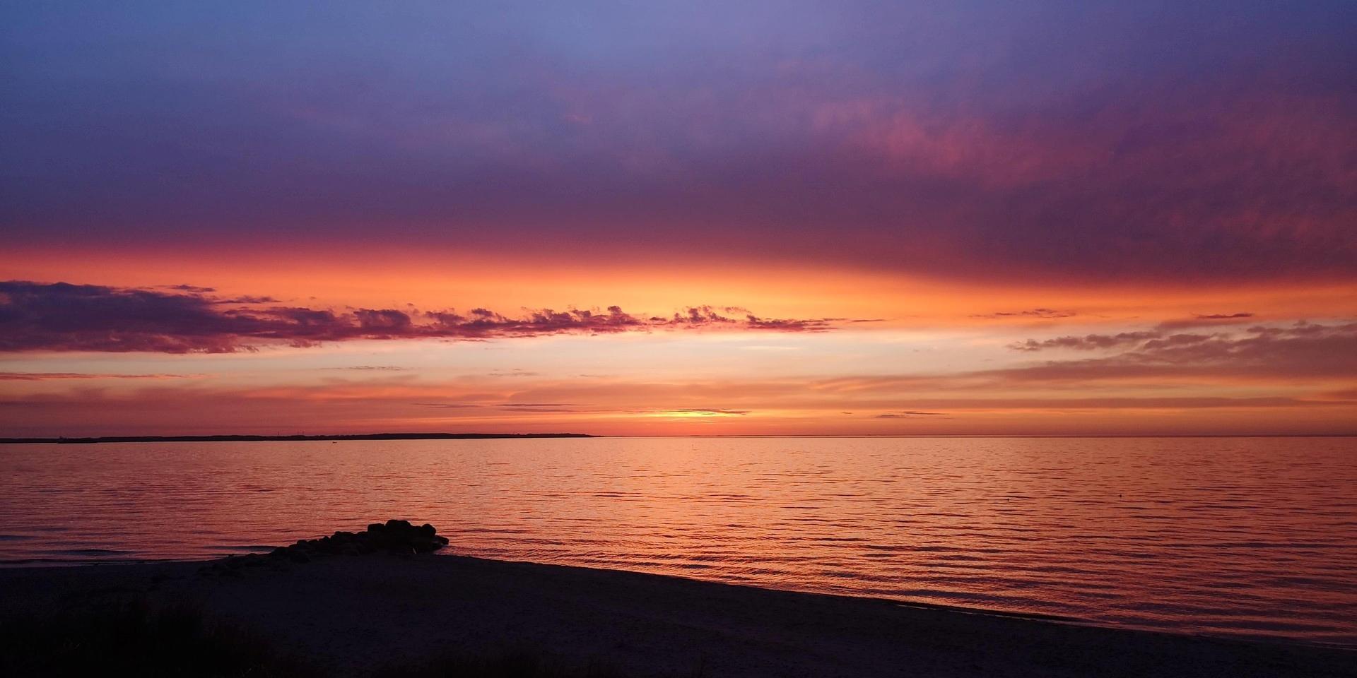 Bottsand Sonnenuntergang