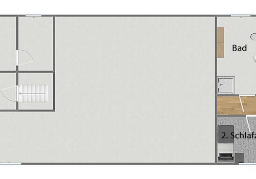 Grundriss Obergeschoss (nicht maßstabsgetreu)
