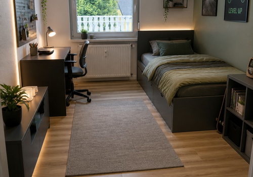 Jugendzimmer, KI-möbliert