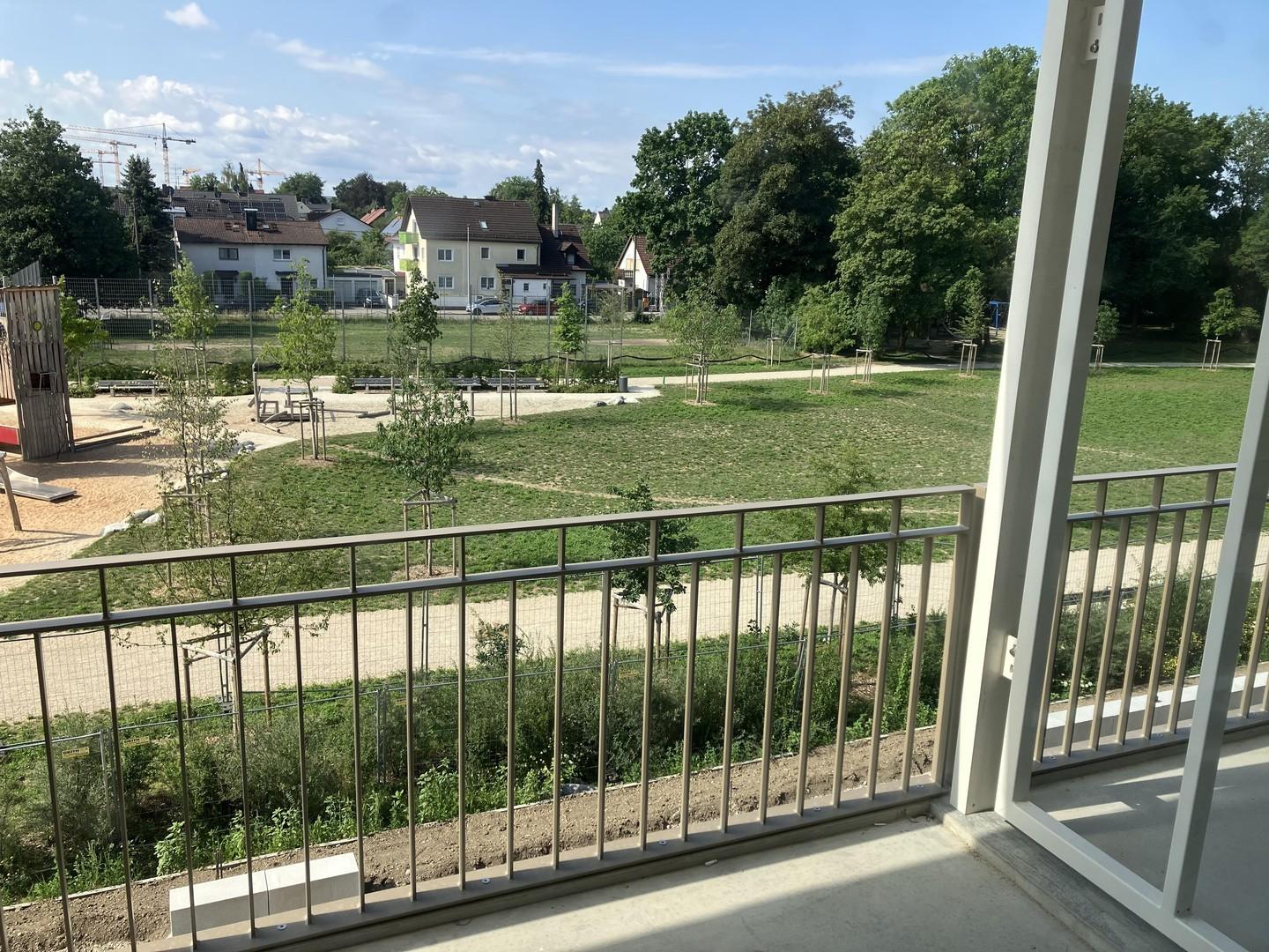 Blick vom Balkon
