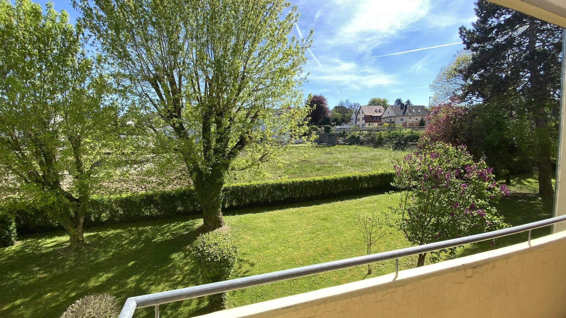 Ausblick vom Balkon