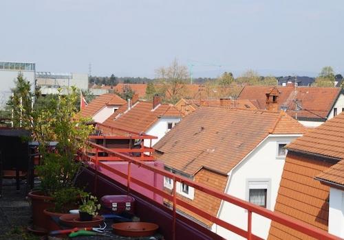 Walldorf Blick über Dächer